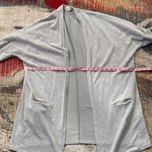 DONNI. Open Front Ribbed Cardigan - Picture 12 of 13